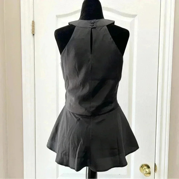 Ricki’s Blouse Sleeveless Peplum Halter Neckline Flowy Top Black Size 0/XS NWT - Picture 13 of 14